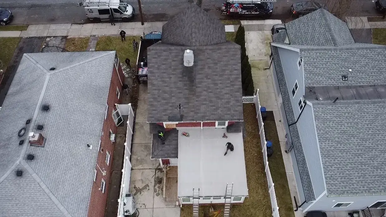 Before: Roof replacement in New Dorp