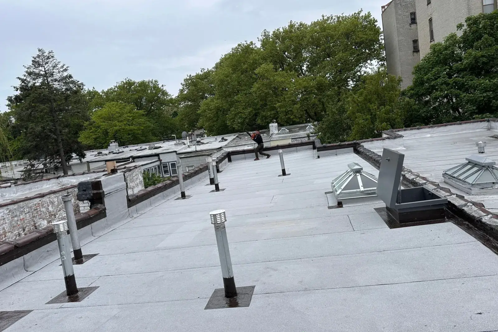 After: Flat roof replacement in Bay Ridge, Brooklyn