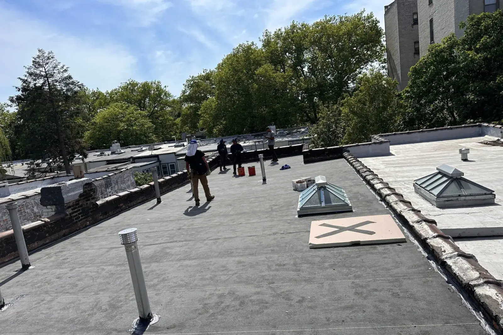 Before: Flat roof replacement in Bay Ridge, Brooklyn