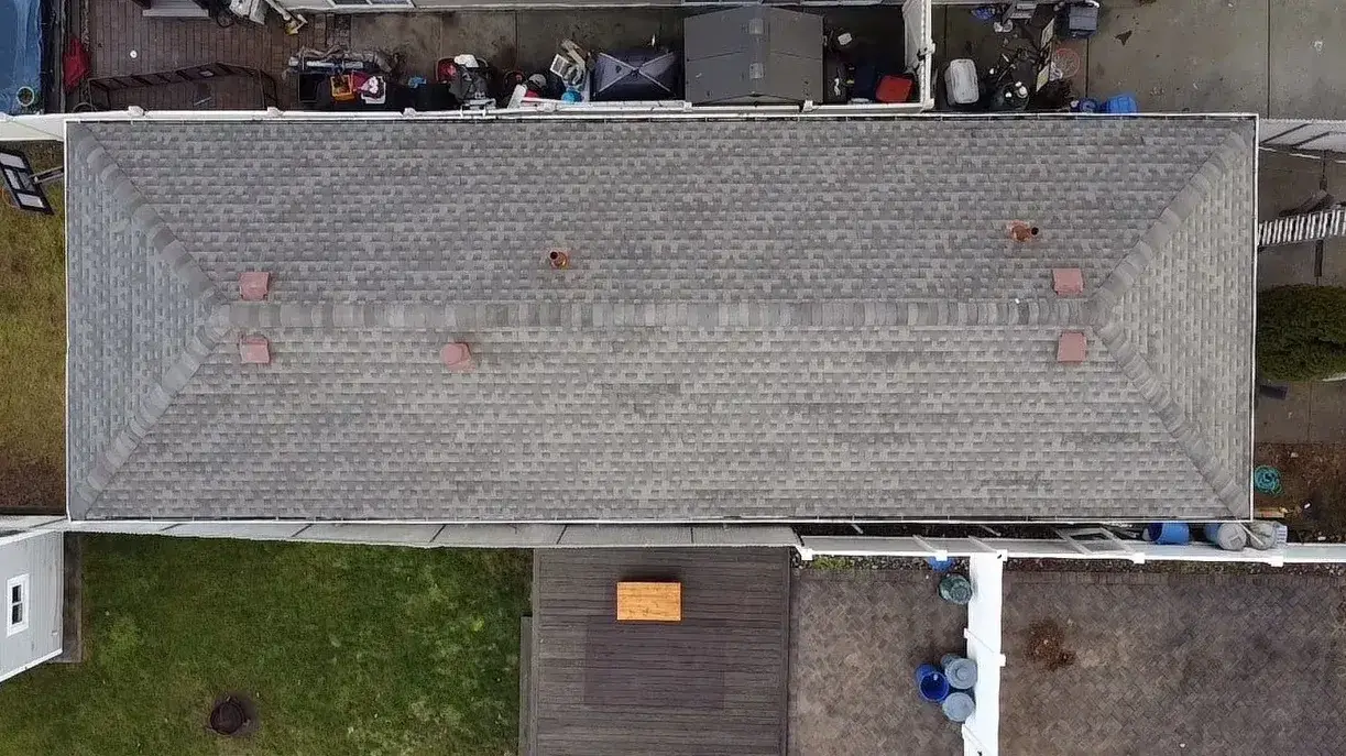 After: Rowhouse roof replacement in Mariners Harbor