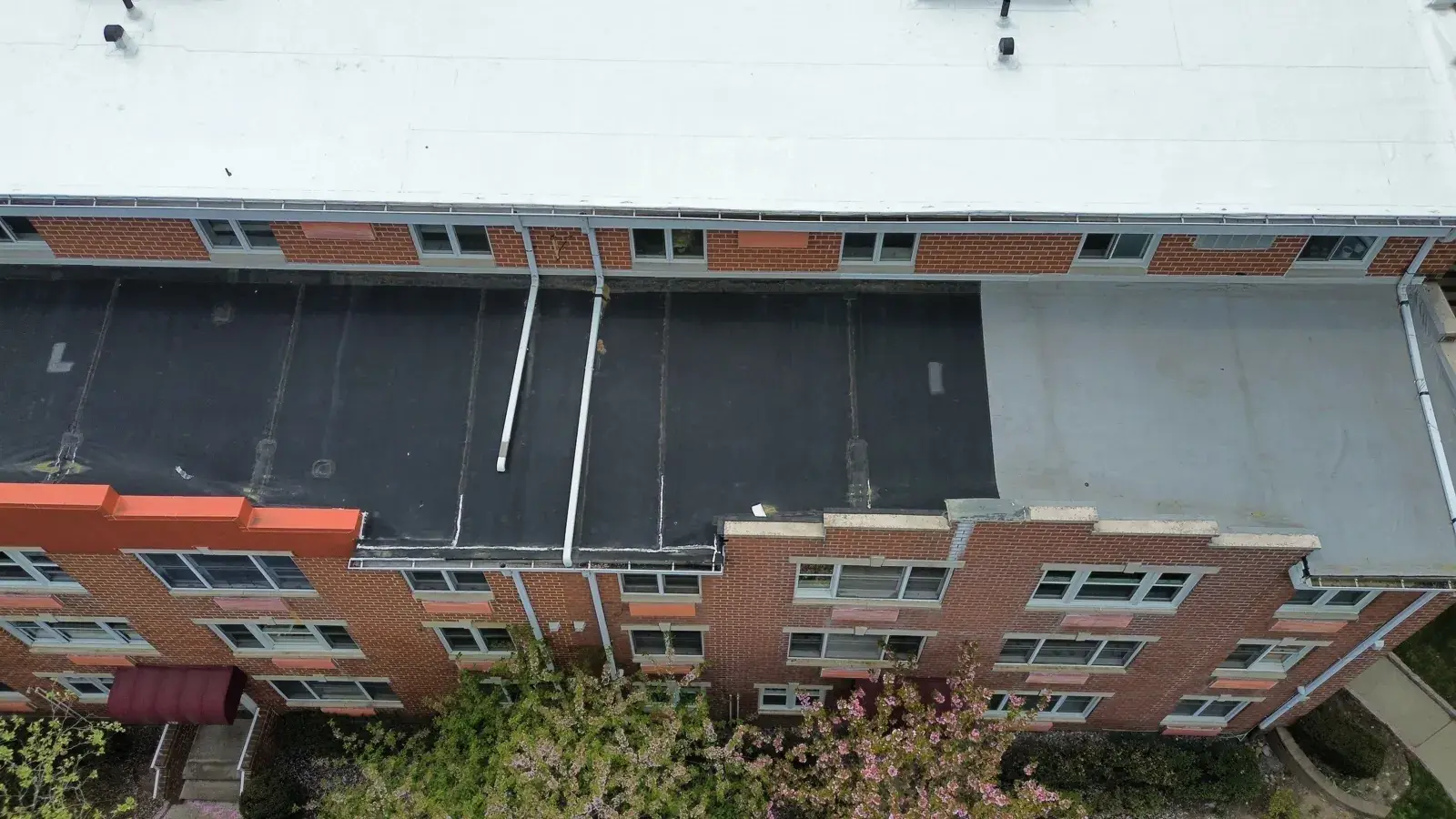 Before: Multifamily flat roof in Kensington, Brooklyn
