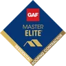 GAF Master Elite residential roofing contractor badge